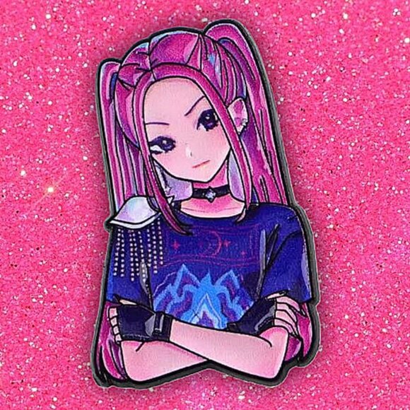 Netflix KPOP Demon Hunters Huntrix Golden Anime Style Collection Enamel Pin - Picture 4 of 10